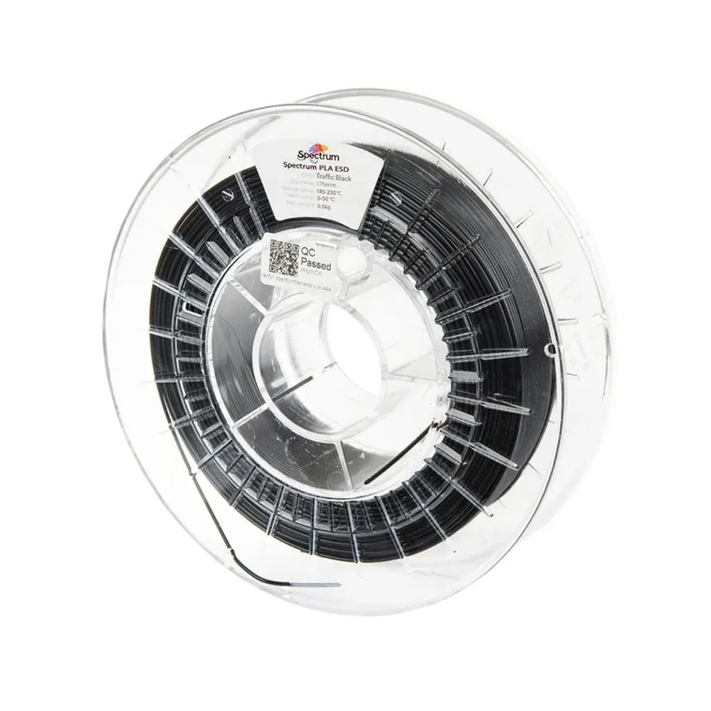 Пластик для 3D-принтера Spectrum PLA ESD 1.75mm 0.5kg TRAFFIC BLACK (81650)