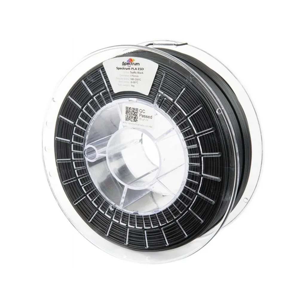 Пластик для 3D-принтера Spectrum PLA ESD 1.75mm 1kg TRAFFIC BLACK (81658)