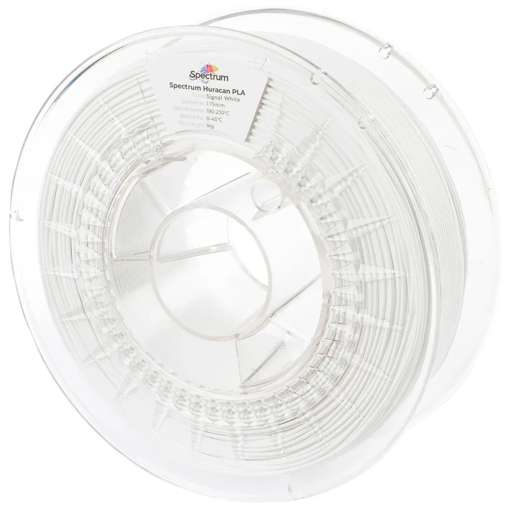 Пластик для 3D-принтера Spectrum PLA Huracan PLA 1.75mm 1kg SIGNAL WHITE (80929)