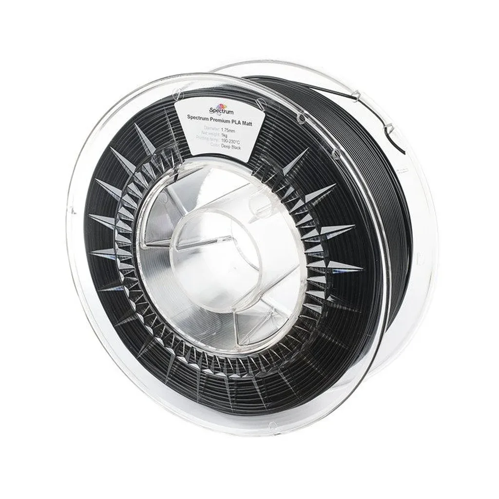 Пластик для 3D-принтера Spectrum PLA Matt 1.75mm 1kg Black, Deep (80236)