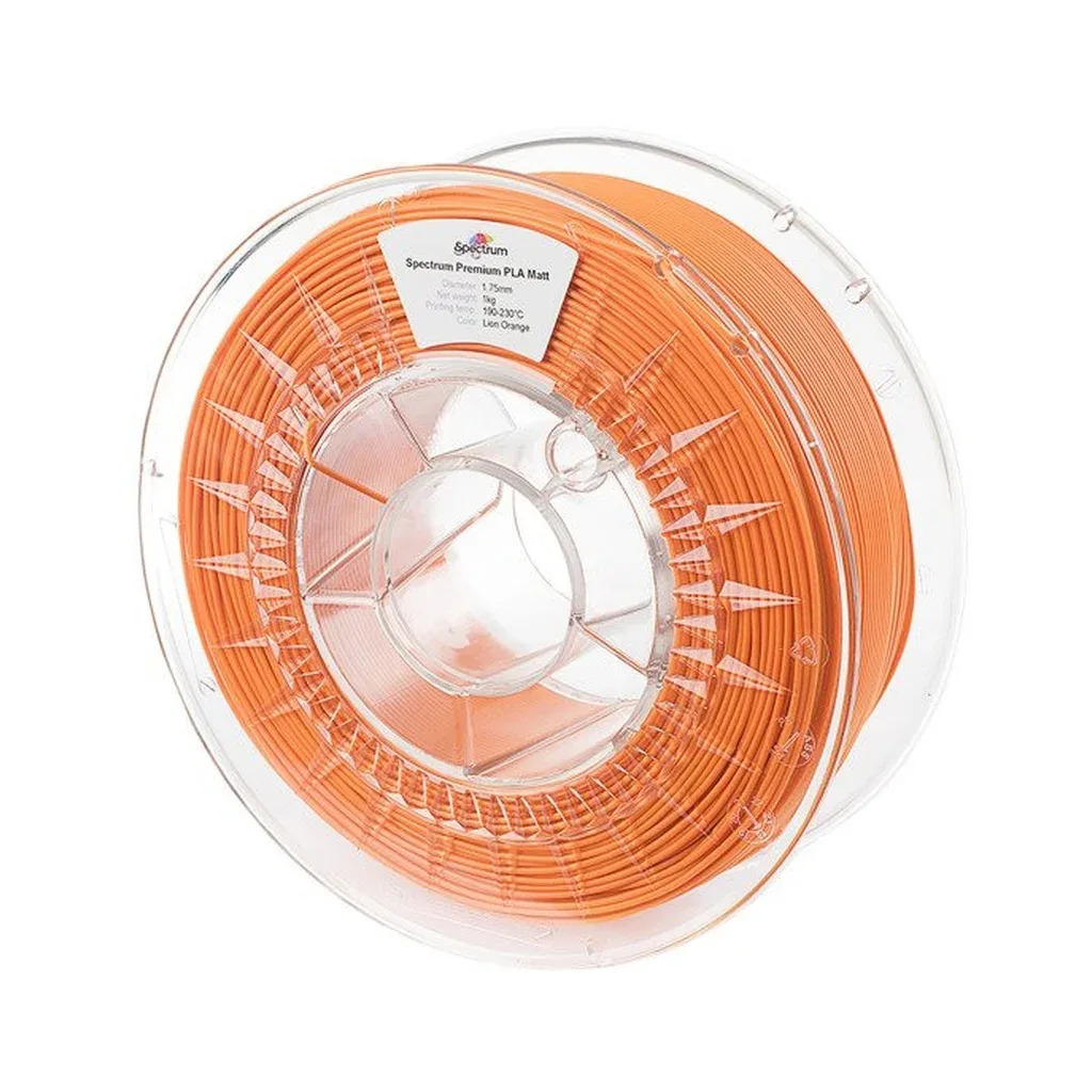 Пластик для 3D-принтера Spectrum PLA Matt 1.75mm 1kg Orange, Lion (80239)