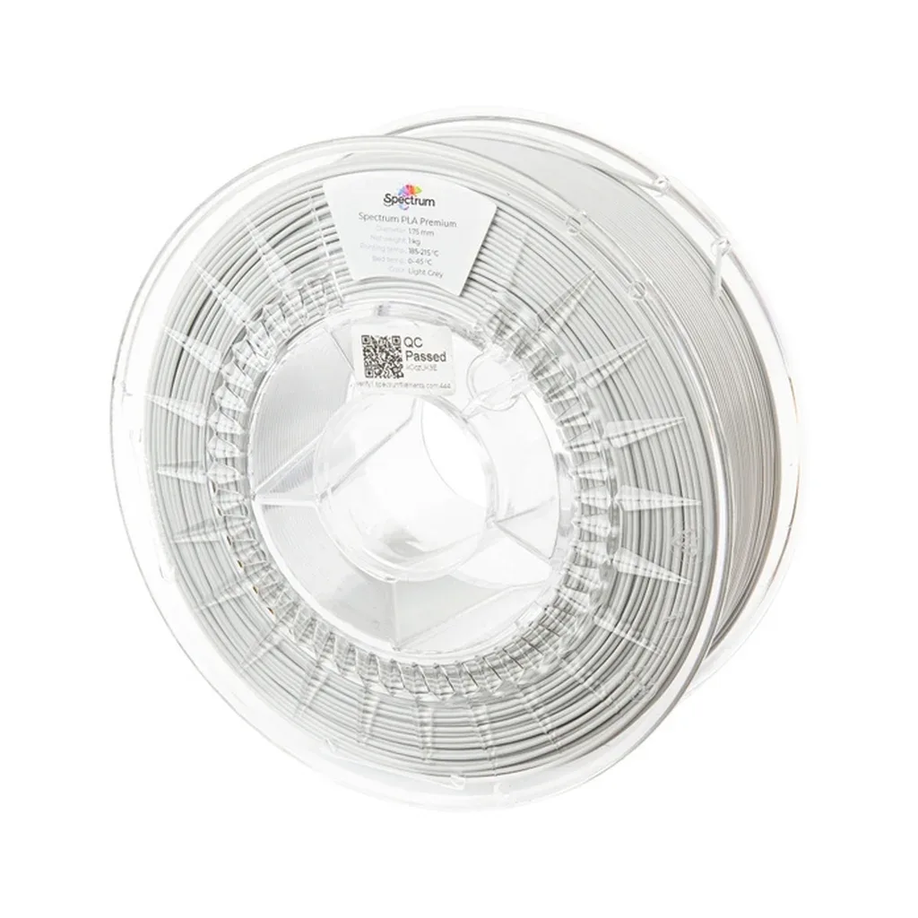 Пластик для 3D-принтера Spectrum PLA Premium 1.75mm 1kg Grey, Ligth (80115)