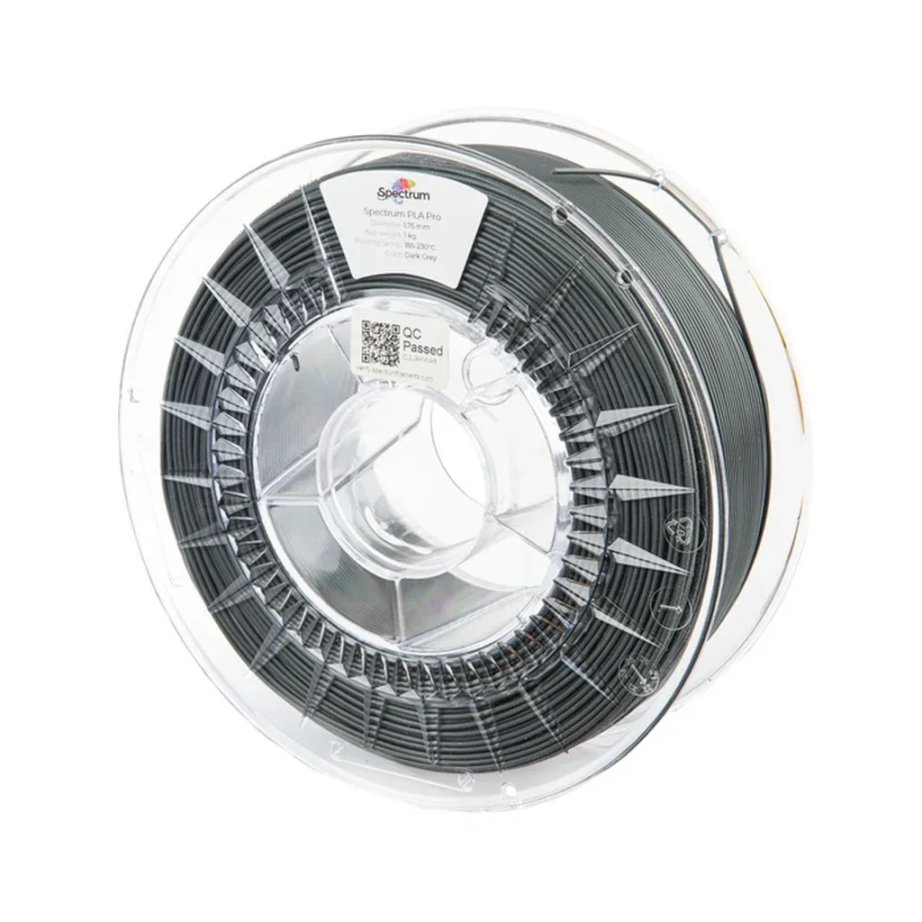 Пластик для 3D-принтера Spectrum PLA Pro 1.75mm 1kg Grey, Dark (80109)