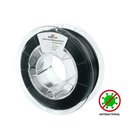 Пластик для 3D-принтера Spectrum PLA SafeGuard 1.75mm 0.25kg Black, Deep (81552)