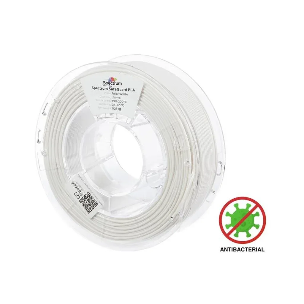 Пластик для 3D-принтера Spectrum PLA SafeGuard 1.75mm 0.25kg White, Polar (81553)