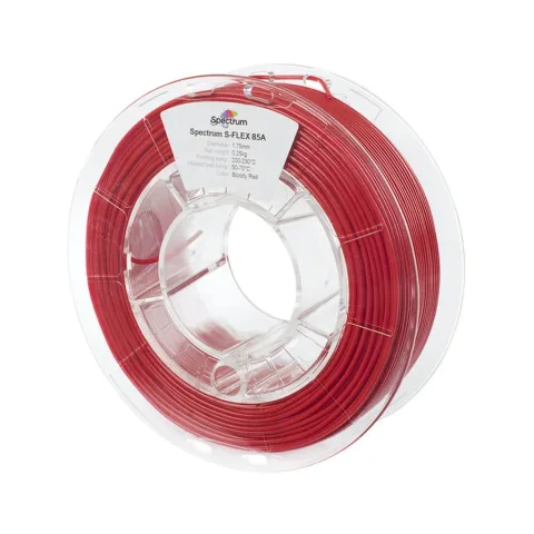 Пластик для 3D-принтера Spectrum S-Flex 85A 1.75mm 0.25kg Red, Bloody RAL 3020 (80566)