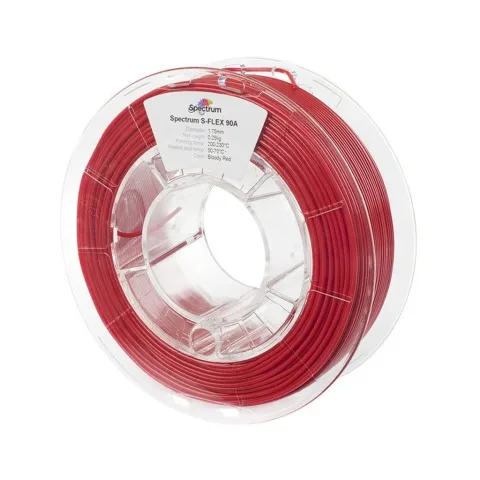 Пластик для 3D-принтера Spectrum S-Flex 90A 1.75mm 0.25kg RED, BLOODY (80252)