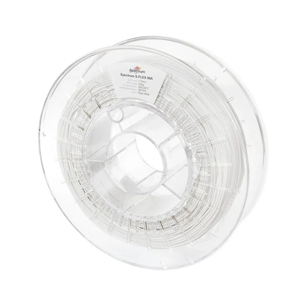 Пластик для 3D-принтера Spectrum S-Flex 90A 1.75mm 0.5kg WHITE, POLAR (80254)