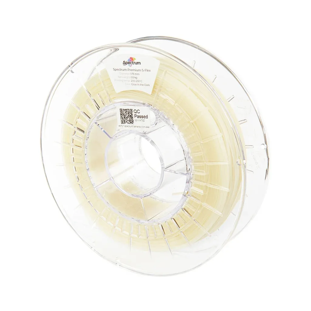 Пластик для 3D-принтера Spectrum S-Flex 90A GLOW IN THE DARK 1.75mm 0.5kg Natural/Green (80470)