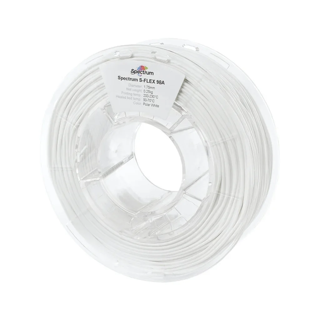 Пластик для 3D-принтера Spectrum S-Flex 98A 1.75mm 0.25kg WHITE, POLAR (80522)