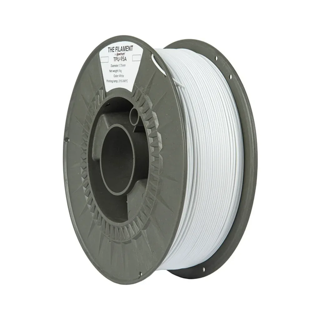 Пластик для 3D-принтера The Filament TPU-95A 1.75mm 1kg WHITE (TF-24132)