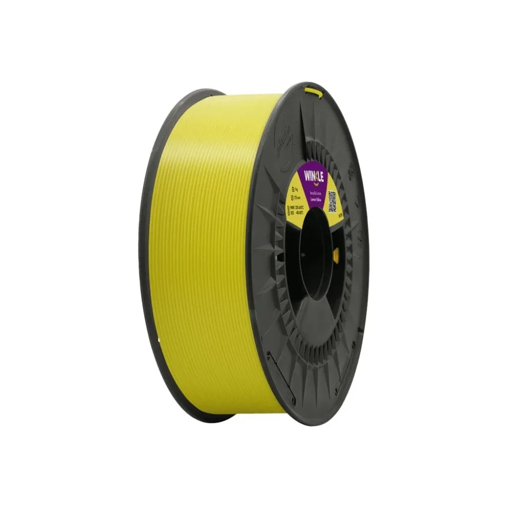 Пластик для 3D-принтера WINKLE PETG 1.75mm 1kg, Lemon yellow (PET01000175AMALIMWNK)