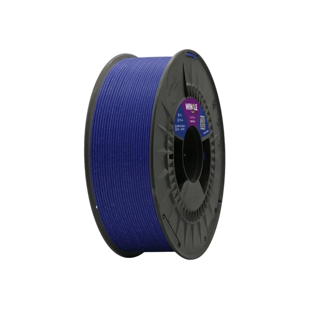Пластик для 3D-принтера WINKLE PLA HD 1.75mm, 1kg Shiny Midnight Blue (PHD01000175AZUNOCWNK)