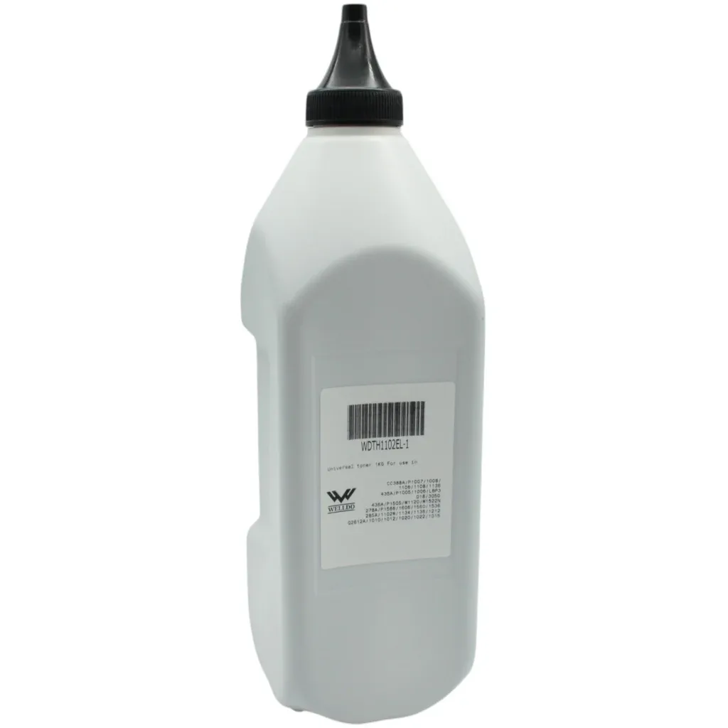 Тонер Canon 728/712, HP CB435A/CB436A/CE278A/CE285A, ECO Line 1kg Welldo (WDTH1102EL-1)