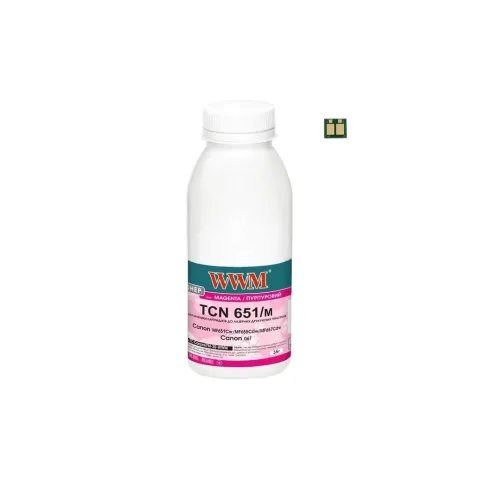 Тонер Canon MF651Cw/MF655Cdw/MF657Cdw, Canon 067 35г Magenta chip WWM (TC-Can067M-35-WWM)