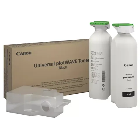 Тонер Canon OCE PlotWave Universal, KIT 2*500г Black, +waste box (6696C001AA)