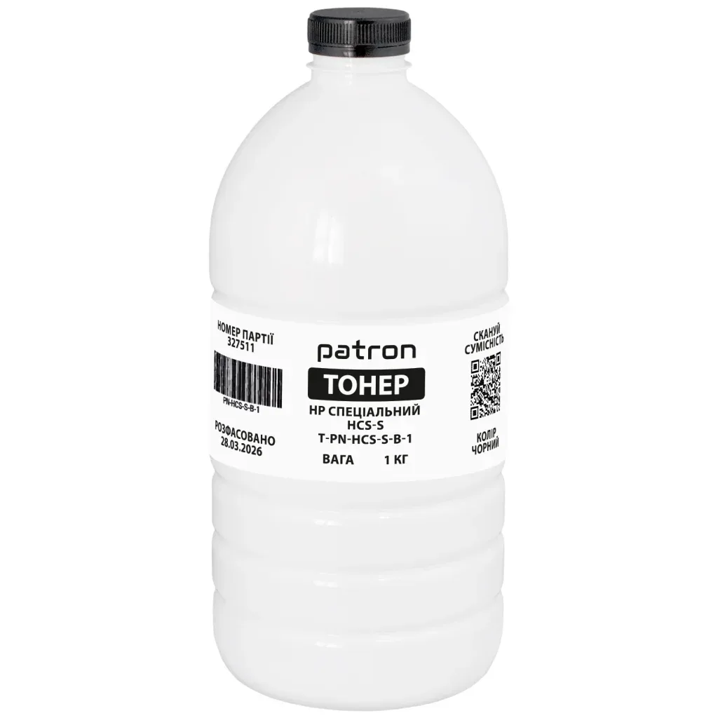 Тонер HP CLJ Pro 4203/4303/Canon 069/MF1333C, Special 1kg, Black Patron (PN-HCS-S-B-1)