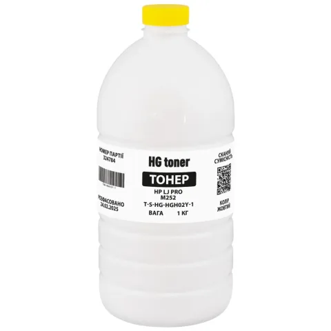 Тонер HP CLJ Pro M252 1кг, yellow HG (TSM-HGH02Y-1)