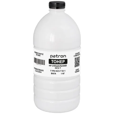 Тонер HP HCS-T, 1 кг, black Patron (PN-HCS-T-B-1)