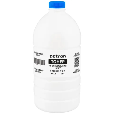 Тонер HP HCS-T, 1 кг, cyan Patron (PN-HCS-T-C-1)