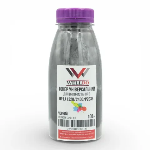 Тонер HP LJ 1320/1160/ STATIC CONTROL 100г/фасовка Welldo (UWDTH1320U-100)