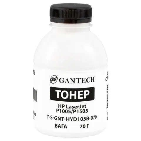 Тонер HP LJ P1005/P1505, bottle 70g Gantech (TSM-HYD105B-070)
