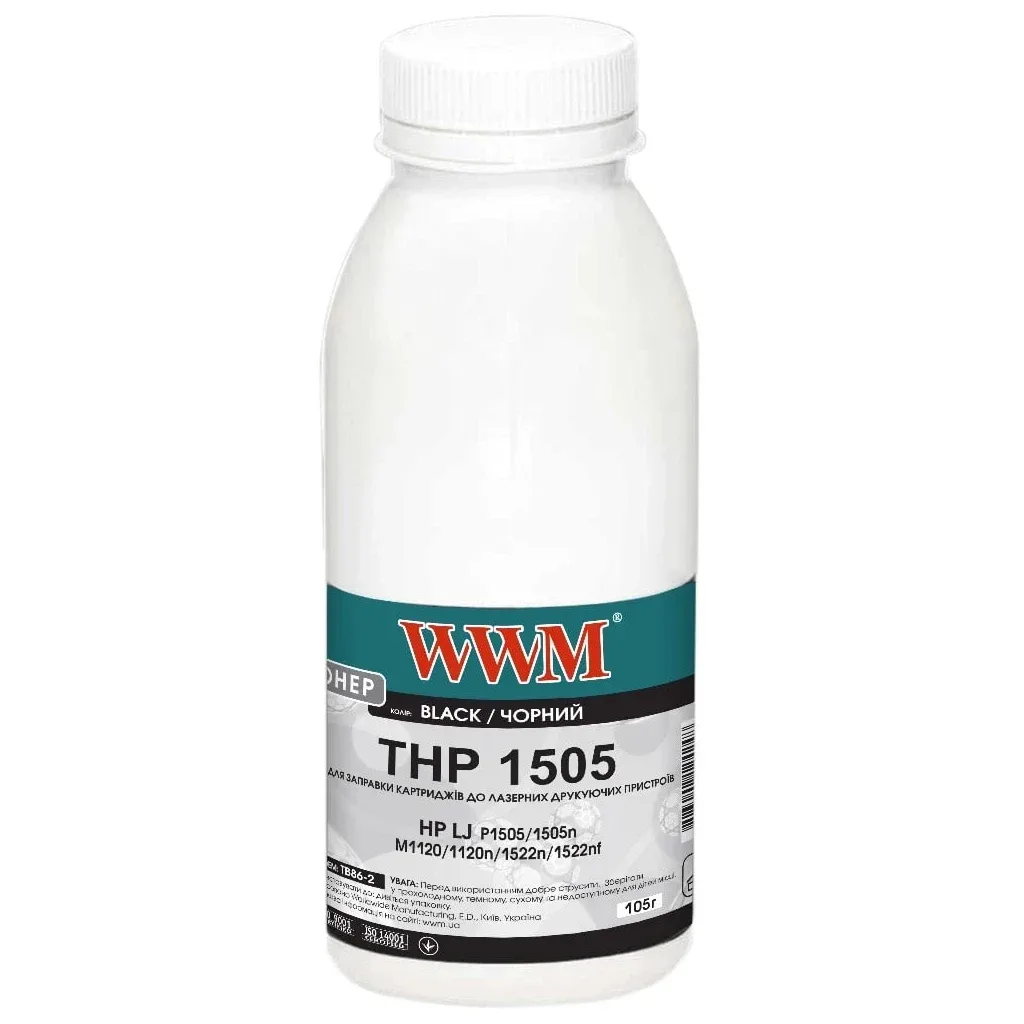 Тонер HP LJ P1505 (бутль 105 г) WWM (TB86-2)