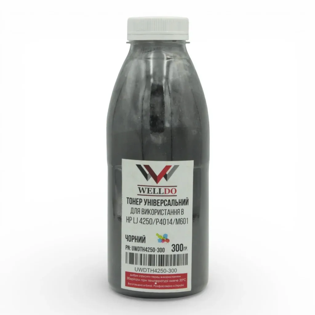 Тонер HP LJ P4014/4015/4515/Canon LBP351/352/3950, фасовка 300г Welldo (UWDTH4250-300)