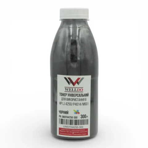 Тонер HP LJ P4014/4015/4515/Canon LBP351/352/3950, фасовка 300г Welldo (UWDTH4250-300)