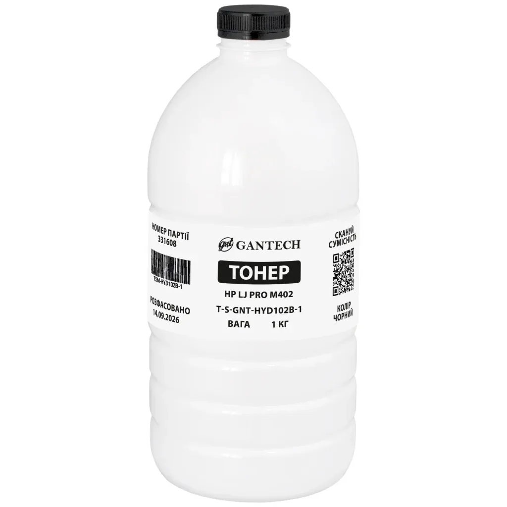 Тонер HP LJ Pro M402 bottle, 1kg Gantech (TSM-HYD102B-1)