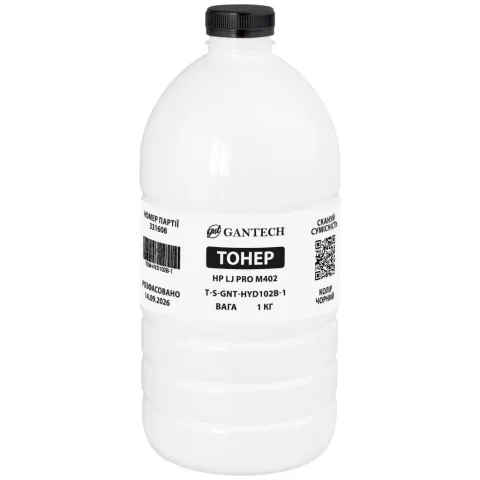 Тонер HP LJ Pro M402 bottle, 1kg Gantech (TSM-HYD102B-1)