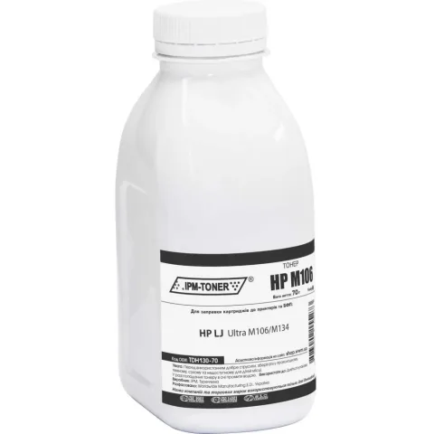 Тонер HP LJ Ultra M106/M134, 70г Black IPM (TDH130-70)