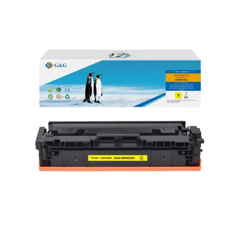 Тонер-картридж G&G Canon 067 MF651Cw/MF657Cdw/LBP631Cw/LBP633Cdw Yellow 1250 pages (G&G-5099C002)