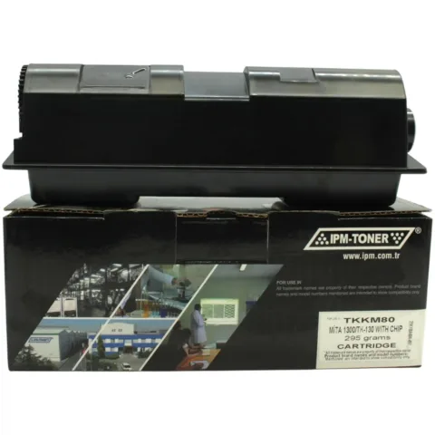 Тонер-картридж IPM Kyocera TK-130, 295г/without chip (TKKM80)