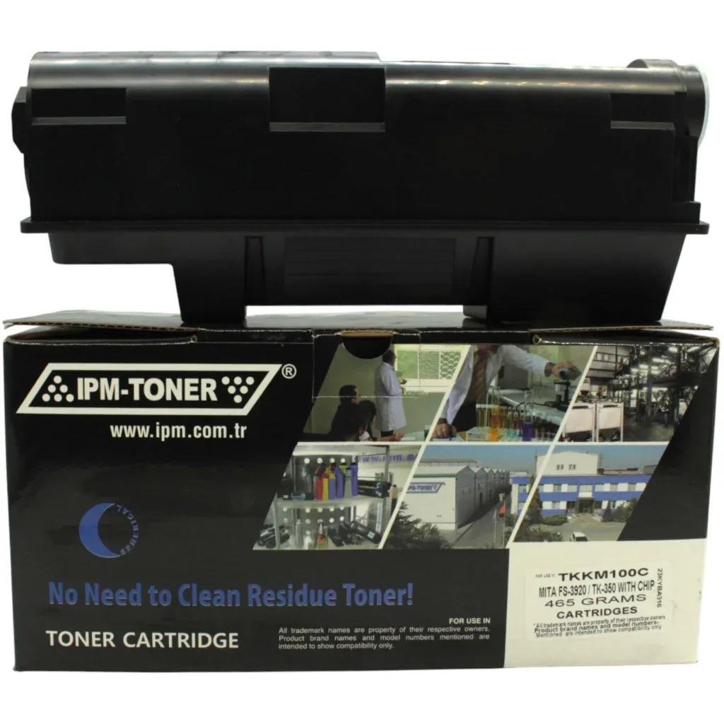 Тонер-картридж IPM Kyocera TK-350, 465г/туба, 20к, chip (TKKM100C)