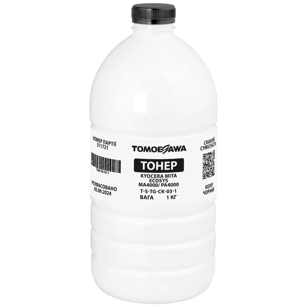 Тонер Kyocera Mita Ecosys MA4000/PA4000, 1 кг Tomoegawa (TSM-CK-03-1)
