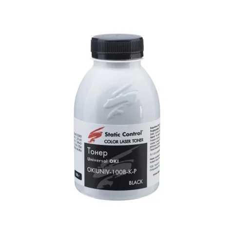 Тонер OKI Universal Okidata 3 Glossy 100г black фасовка Static Control (OKIUNIV3-100B-K-P)