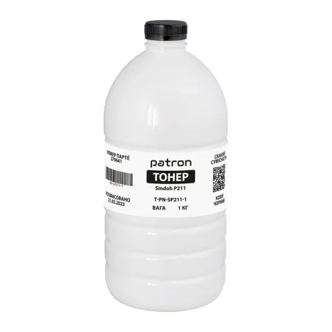 Тонер Pantum/Sindoh P211, 1 кг Patron (PN-SP211-1)