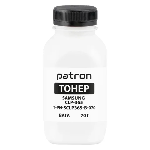 Тонер SAMSUNG CLP-365 BLACK 70г Patron (PN-SCLP365-B-070)
