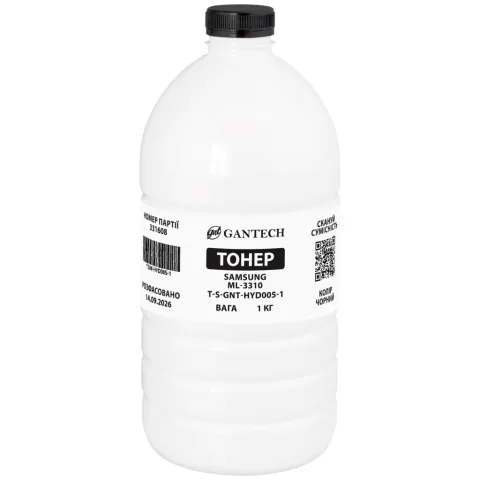 Тонер Samsung ML-3310, bottle 1 kg Gantech (TSM-HYD005-1)