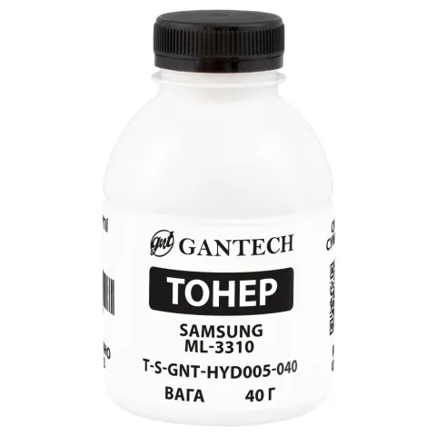 Тонер Samsung ML-3310, bottle 40g Gantech (TSM-HYD005-040)