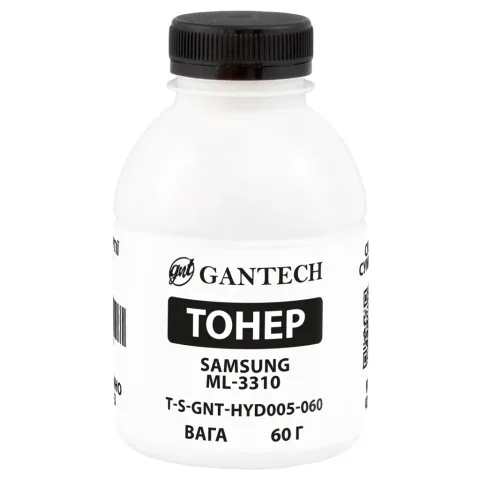 Тонер Samsung ML-3310, bottle 60g Gantech (TSM-HYD005-060)