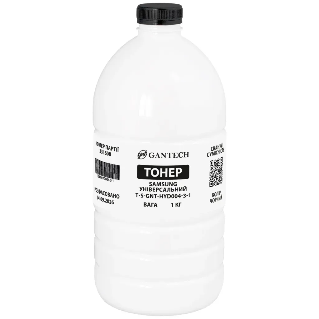 Тонер Samsung Universal bottle 1kg Gantech (TSM-HYD004-3-1)