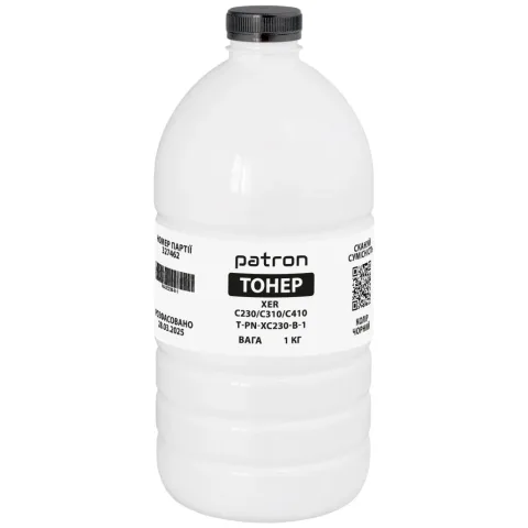 Тонер XER C230/C310/C410 1 кг, Black Patron (PN-XC230-B-1)