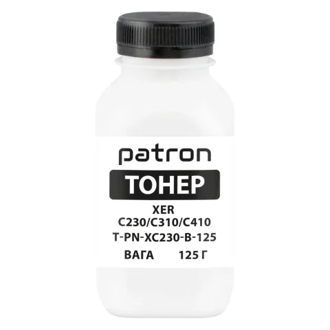 Тонер XER C230/C310/C410, 125 г, Black Patron (PN-XC230-B-125)