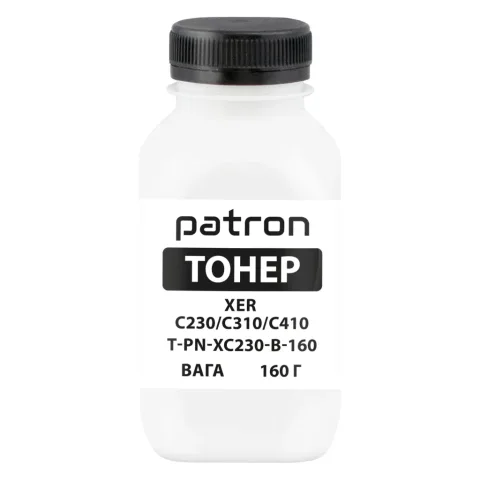 Тонер XER C230/C310/C410, 160 г, Black Patron (PN-XC230-B-160)