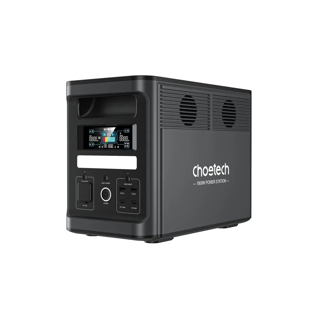 Зарядна станція Choetech BS065-EU-BK 1800W (BS065-EU-BK)